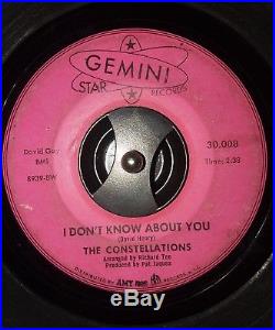 The Constellations I Don't Know About You Northern Soul 45 Vinyl Rare Record