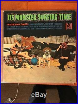 The Deadly Ones It's Monster Surfing Time Lp Vinyl Veejay Records Original