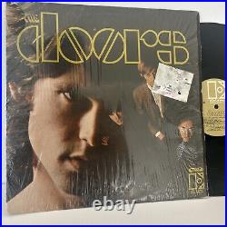 The Doors 1967 First Album In Shrink! LP Record Elektra EKS-74007 Tan Big E