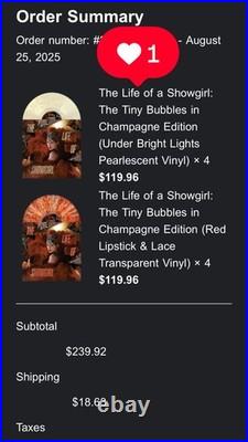 The Life of a Showgirl The Tiny Bubbles in Champagne Edition BUNDLE PREORDER