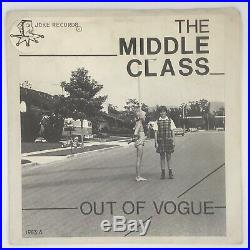 The Middle Class Out Of Vogue original 1978 Joke Records rare punk