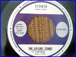 The Rolling Stones Stoned 45 RARE STOCK COPY MINT withOriginal Sleeve