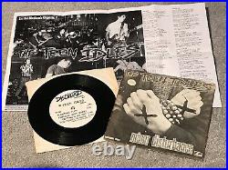 The Teen Idles Minor Disturbance 7 Vinyl 1981 Minor Threat Black Flag Punk