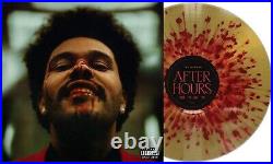 The Weeknd After Hours Exclusive Limited Edition Gold Red Splatter Vinyl LP