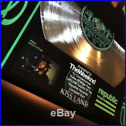 The Weeknd KISS LAND Million Record Sales Music Award Record Disc Album LP Vinyl