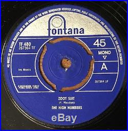 The Who/High Numbers Zoot Suit/I'm The Face Original Fontana Vinyl 7 TF-480