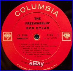 The freewheelin' BOB DYLAN withdrawn CL 19861A matrix LP