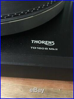 Thorens TD 160B MKII Vintage Vinyl Turntable Record Player Deck (NO TONEARM)