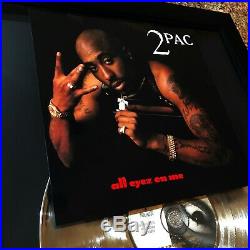 Tupac Shakur 2Pac All Eyez On Me Million Record Sales Music Award LP Vinyl