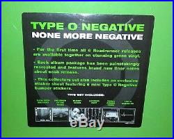 Type O None More Negative NEW Record Box Set Rare 1000 Made Green Vinyl LP shirt