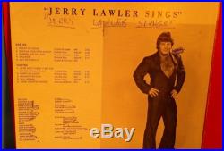ULTRA RARE PRINT JERRY LAWLER SINGS LP Vinyl Record StarBurst Records Wrestler