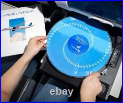 UNITED AIRLINES Rhapsody In Flight Air Zoetrope Blue Vinyl LP Record IN-HAND