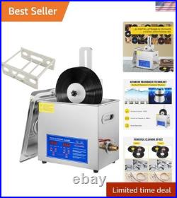 Ultrasonic Vinyl Record Cleaner 6L 7-12 Inch 8 Records Drying Rack 180W