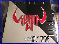 VILLAIN Only Time Will Tell SEALED Vinyl Record EP Rare OOP Private Press Metal