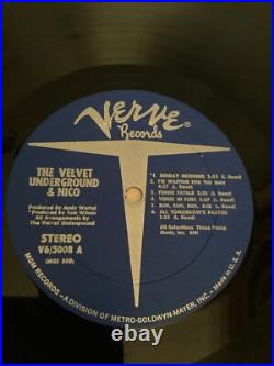 Velvet Underground & Nico -Andy Warhol Peeled Banana Vinyl Record V6-5008
