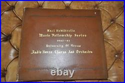 Vintage 1942 Set 10 Vinyl LP University Texas UT Karl Hoblitzelle Music Series