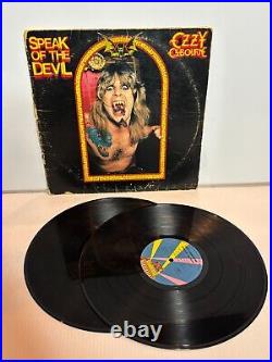 Vintage 1980s Vinyl LP 80s Record Ozzy Osbourne Speak Of The Devil Original 1982