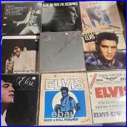 Vintage Lot of 75 Elvis Presley 1950-80's LP Vinyl Records 33RPM