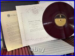 Vintage Red Vinyl Classical Music Collection