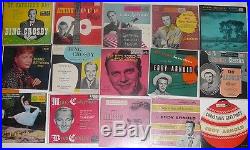 Vintage Vinyl collection 77 ep records 1950's lot country arnold, Tubbs MORE