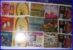 Vintage Vinyl collection 77 ep records 1950's lot country arnold, Tubbs MORE