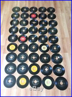 Vinyl 45 Records Elvis Presley Huge Lot 60 Total 15 With Original Sleeves