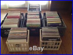 Vinyl DJ record collection