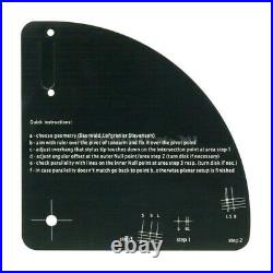 Vinyl LP Turntable Alignment Protractor For Phono Record Player Cartridge Stylus