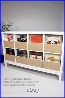 Vinyl Record Dig Storage for IKEA KallaxDIY Drawers, LP Cabinet, Dj Insert Box