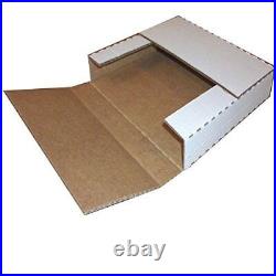Vinyl Record Mailers White Holds 1- 6 45 rpm 12 Record LP Cardboard 100 2000