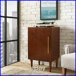Vinyl Record Player Storage Table Turntable Stand Vinyls Albums Cabinet Modern