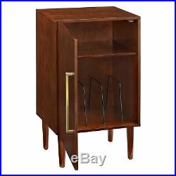 Vinyl Record Player Storage Table Turntable Stand Vinyls Albums Cabinet Modern