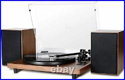 Vinyl Record Player Wireless Bluetooth Turntable HiFi System Magnetic Cartridge