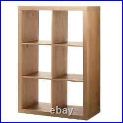 Vinyl Record Storage Bin 6 Crate Album Rack Stand Cube Shelf Wood Look Furniture