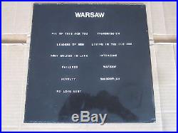Warsaw J. D. Rzm Productions Lp & 7 Original Laminated 1st Pressing Joy Division