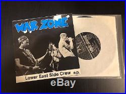 Warzone LESC 7 3rd press NYHC Youth of Today Agnostic Front Gorilla Biscuits