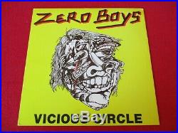 Zero Boys VICIOUS CIRCLE LP 1st Press Nimrod Rec-001 KBD necros fix ssd misfits